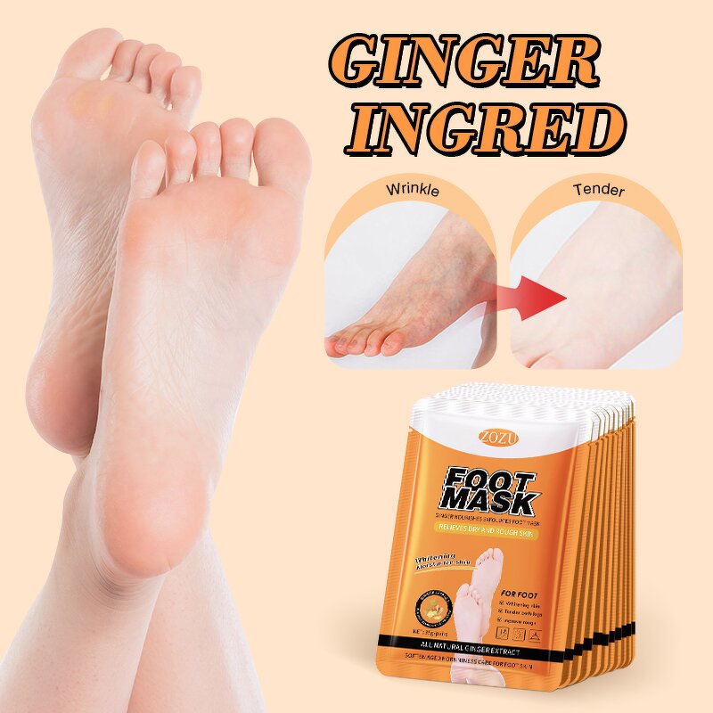 Foot Peeling Mask Manufacturer - Natural Herbal Ginger Exfoliator & OEM