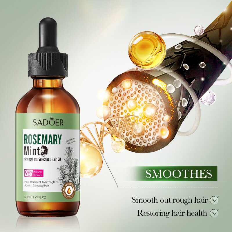 Hair Oil Manufacturer - 98% Natural Mint Rosemary Serum & OEM