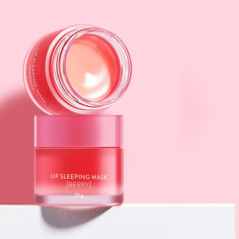 Lip Sleeping Mask - Anti Aging with Vitamin C Exfoliating Cherry & OEM