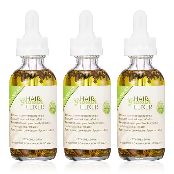 Hair Growth Serum - 100% Natural Rosemary Castor Almond for Men & Private Label