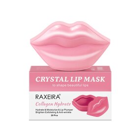 Lip Mask Manufacturer - Factory Price High Quality Pink Collagen Crystal Reduce Fine Lines Mask