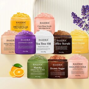 Body Scrub Manufacturer - In Stock Private Label Organic Coffee Rose Lavender Himalayan Scrub