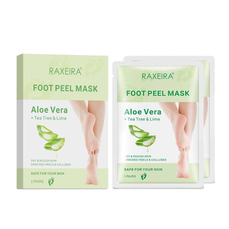 Foot Mask Manufacturer - Private Label Wholesale Foot Mask Peel Dead Skin Exfoliating Herbal Aloe Mask