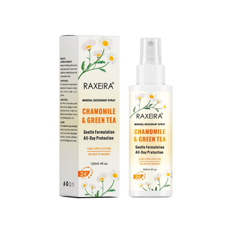 Deodorant Spray Manufacturer - OEM/ODM Chamomile Green Tea Mineral Deodorant Antiperspirant Spray