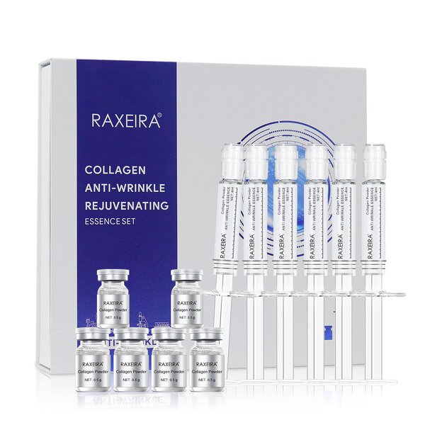 Skin Care Essence Set - Collagen Anti Wrinkle Turmeric Vitamin C Hyaluronic Acid New Set