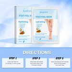 Foot Mask Manufacturer - Private Label Foot Mask Peel off Herbal Shea Butter Jojoba Oil Exfoliating Mask