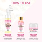 Facial Skin Care Set - Cheap Price 4IN1 Organic Vitamin C Whitening Repair Cream Set