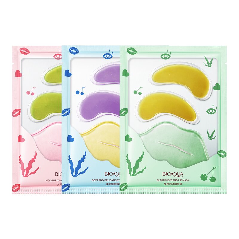 Eye Lip Mask - BIOAQUA Elastic Tender - Moisturizing Collagen Hydrogel Pink Three Years 720pcs