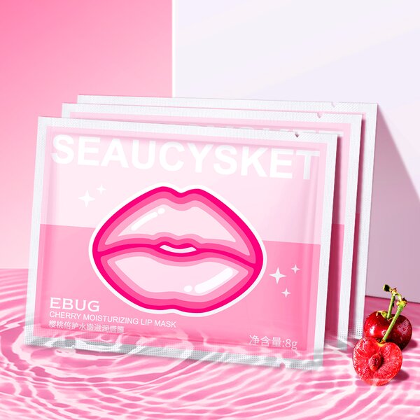 Lip Sheet Mask - EBUG OEM Wholesale Korean - Cherry Collagen Moisturizing Nourishing Honey