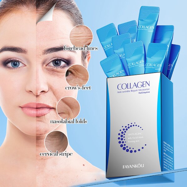 Sleeping Facial Mask - FAYANKOU Korean - Collagen Anti Wrinkle Repair Moisturizing Private Label