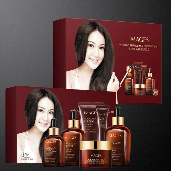 Face Cream Set - IMAGES OEM/ODM - Avocado Peptides Smoothing Moisturizing for Women