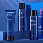 Skin Care Set - OEM Facial for Men - Cool Moisturizing Face Wash Clean Rejuvenation Organic
