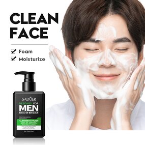 Facial Cleanser - SADOER Private Label - Deep Cleansing Moisture Gentle Foam