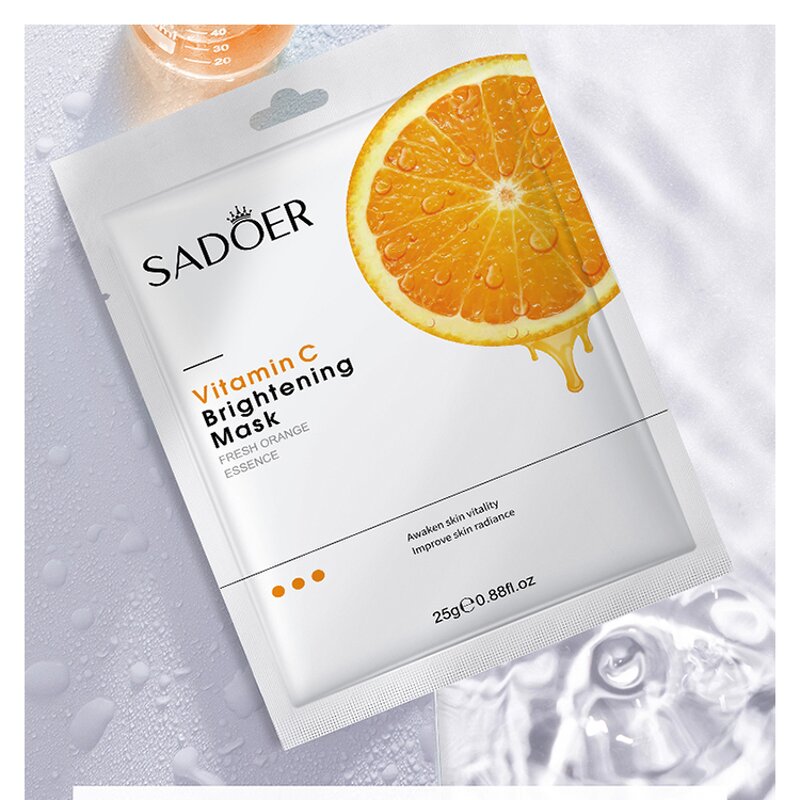 Facial Mask Sheet - SADOER OEM - Vitamin C Beauty Whitening Moisturizing