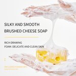 Handmade Soap - Images Cheese Wire Drawing - Moisturizing Face Body Skin Care Exfoliator Clean Dirt Foam Cleansing
