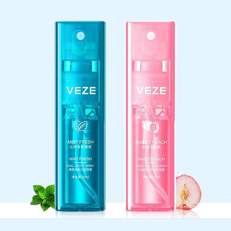 Oral Spray - OEM/OBM Private Label - Mint Honey Peach Clean Breath Portable