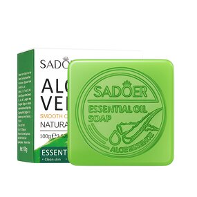 Bath Soap - SADOER Factory Private Label Korea - Natural Organic Aloe Vera Cleaning Skin Whitening logo Moisturizing