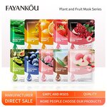 Facial Mask - FAYANKOU - Avocado Strawberry Peach Aloe Rose Natural Moisturising Hydrating