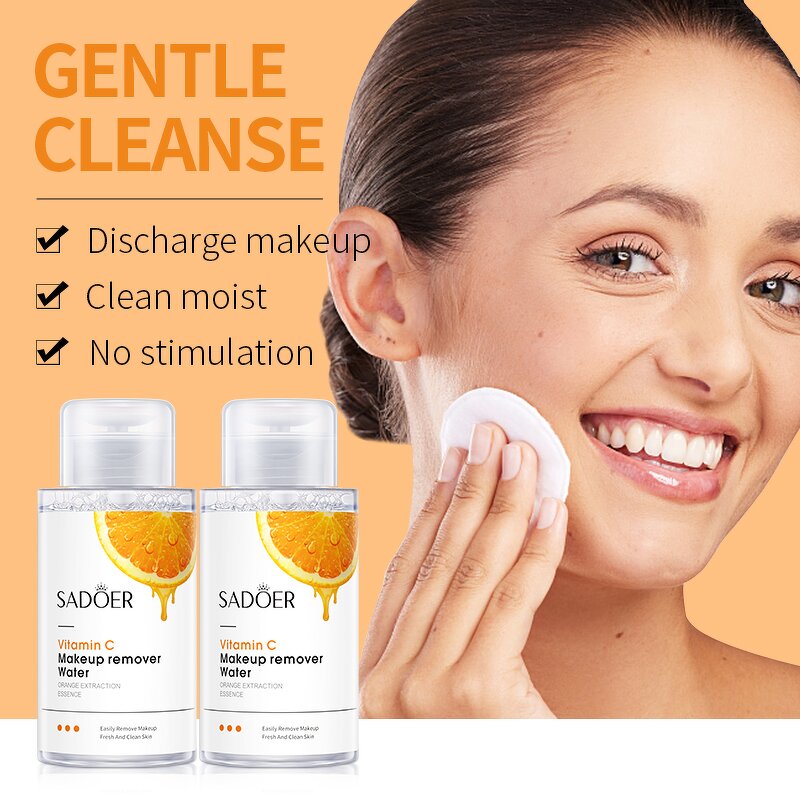 Makeup Remover Liquid - Manufacturer SADOER Wholesale - Vitamin C Eyes Lips Face Cleansing Water