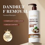 Hair Shampoo - SADOER Private Label - Clean Anti-Dandruff Anti Lice Keratin Organic Coconut