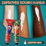 Hand Cream Set - SADOER Fruit Plant Extract - Honey Strawberry Avocado Moisturizing Anti-aging Mini