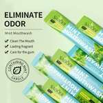 Mouth Wash - SADOER Disposable - Alcohol Free Organic Oral Care Natural Mint Peach Lemon - Private Label