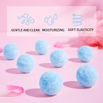 Shower Gel - OEM Candy Goat Milk - Mild Nourishing Soft Easy to Carry Body Cleaning Exfoliating Scrub Bath Ball