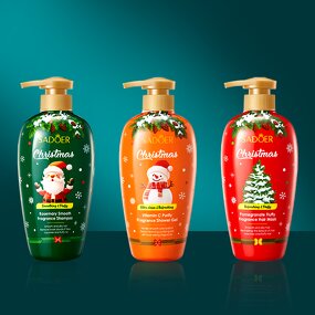 Hair Shampoo - Custom Logo SADOER Christmas - Rosemary Anti-Dandruff Organic Strengthen Hair Roots Repair