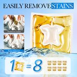 Laundry Detergent Pods - SADOER Freesia OEM Private Label - Lasting Fragrance Softens Clothes Washing Cleaning Gel Beads