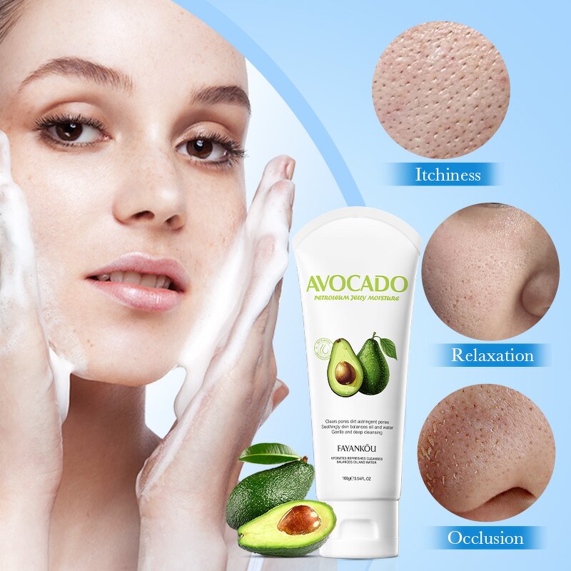 Facial Cleanser - OEM FAYANKOU Korean - Avocado Moisture Cleaning Oil Control Natural for Women