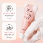 Facial Cleanser - BIOAQUA Private Label - Rose Hyaluronic Acid Pore Deep Cleansing Moisturizing Vegan