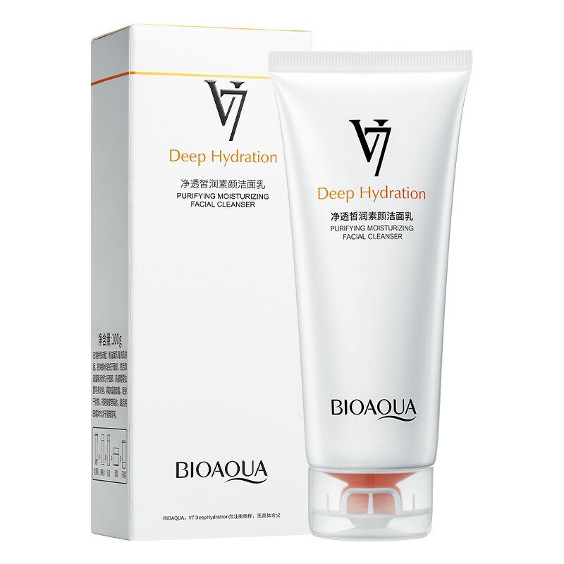 Facial Cleanser - BIOAQUA V7 - Gentle Clean Refreshing Moisturizing Daily Brightening