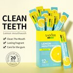 Mouthwash - SADOER Private Label - Alcohol Free Pigment Free Teeth Whitening Watermelon Lemon Mint Peach Flavor