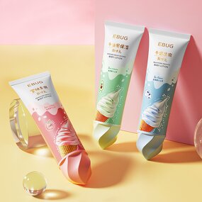 Body Lotion - EBUG - Fruit Honey Peach Avocado Organic Moisturizing Whitening Brightening Autumn Winter Ice Cream