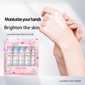 Hand Cream Set - OEM ODM LUOFMISS - Plant Extract Moisturize Mini Whitening for Dry Skin 30g*5