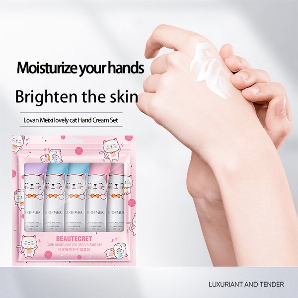 Hand Cream Set - OEM ODM LUOFMISS - Plant Extract Moisturize Mini Whitening for Dry Skin 30g*5