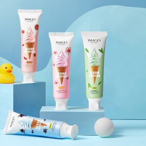 Toothpaste - IMAGES - Green Tea Fragrant Strawberry Gingival Protection Bright White Teeth Herbal Mint - Private Label