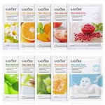 Facial Sheet Mask - SADOER - Rose Aloe Vera Green Tea Milk Snail Oil Control Blackhead Remover