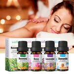 Essential Oil - SADOER Private Label - Rose Lavender Rosemary Chamomile Nourishing Soothing Face Body Massage Pure