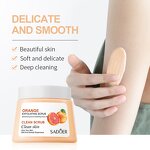 Body Scrub Cream - SADOER - Coconut Vitamin C Moisturizing Brightening Skin Remove Dead Skin - Private Label