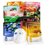 Facial Mask - FAYANKOU - Avocado Strawberry Peach Aloe Rose Natural Moisturising Hydrating