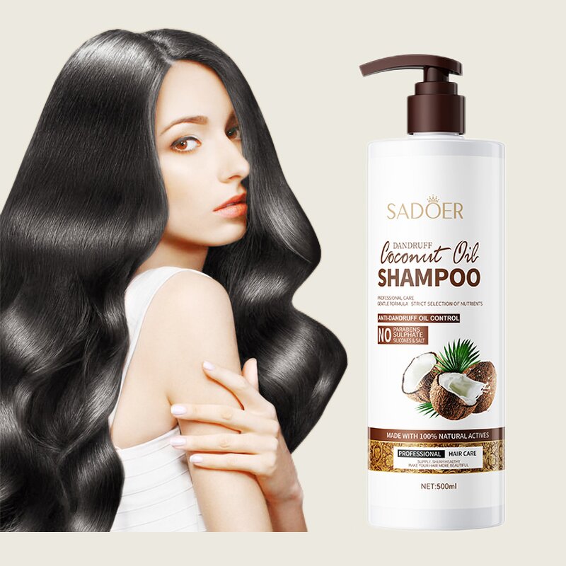 Hair Shampoo - SADOER Private Label - Clean Anti-Dandruff Anti Lice Keratin Organic Coconut