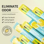 Mouth Wash - SADOER Disposable - Alcohol Free Organic Oral Care Natural Mint Peach Lemon - Private Label