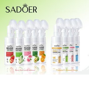 Facial Cleanser - SADOER Organic Natural - Aloe Vera Cleansing Mousse Pore Brush Oil Control