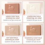 Bath Soap - Private Label Natural Organic - Hoaney Lemon Body and Hand Wash Facial Cleaning Goat Milk Whitening