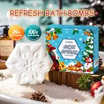 Bath Salt Ball - SADOER Christmas - Deep Cleansing Soothing Moisturizing Hydrating