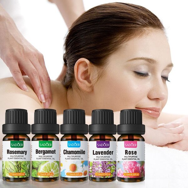 Essential Oil - SADOER Wholesale - Rosemary Rose Bergamot Chamomile Lavender Nourishing Hydrating Natural Massage