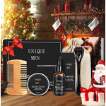 Beard Grooming Kit Manufacturer - Beard Grooming Kit All Natural Beard Oil Balm Orange Comb Roller Christmas Gift