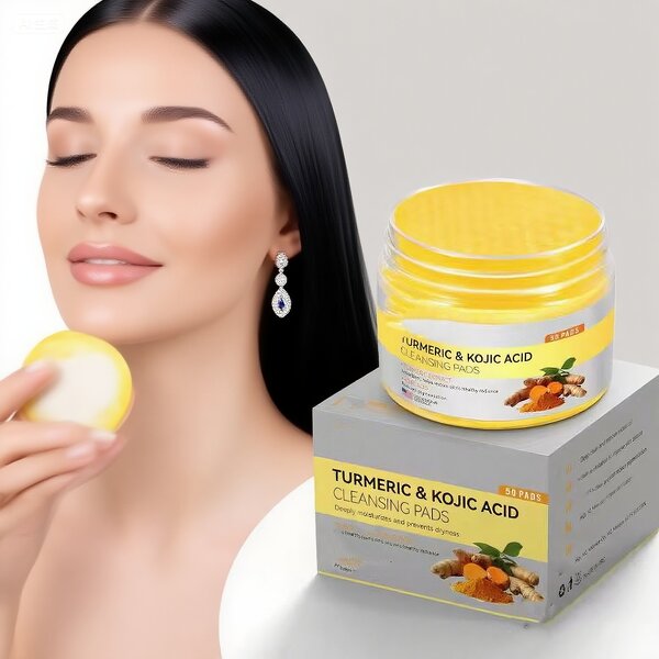 Cleansing Pads Manufacturer - Kojic Acid Turmeric 50 Pcs Exfoliation Vitamin B5 Vitamin C