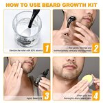 Beard Grooming Kit Manufacturer - Private Label Beard Oil Growth Care 4 in 1 Set Mens